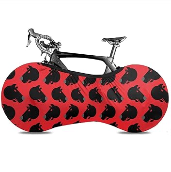 Amazon 赤い目を持つ動物 Zone自転車屋内収納カバー ホイールパンツチェーンガレージ 屋内アンチダストマウンテンバイク収納バッグ 大人の自転車 自転車収納カバー 屋内マウンテンバイクカバー Zone 自転車カバー