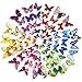 72PCS 3D Butterfly Stickers Wall Stickers Crafts Butterflies with Sponge Gum