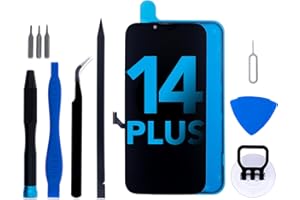 IGLOFIX for iPhone 14 Plus Screen Replacement kit 6.7" LCD Display Touch Digitizer Assembly with Frame Adhesive and Repair Tools Compatible with A2632/A2885/A2888/A2887/A2886