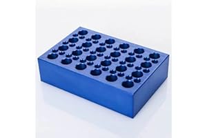 SCIENFOCUS LAB 24 Well+36 Well Aluminum Cooling Block for 1.5ml/2ml + 0.2ml PCR Tubes