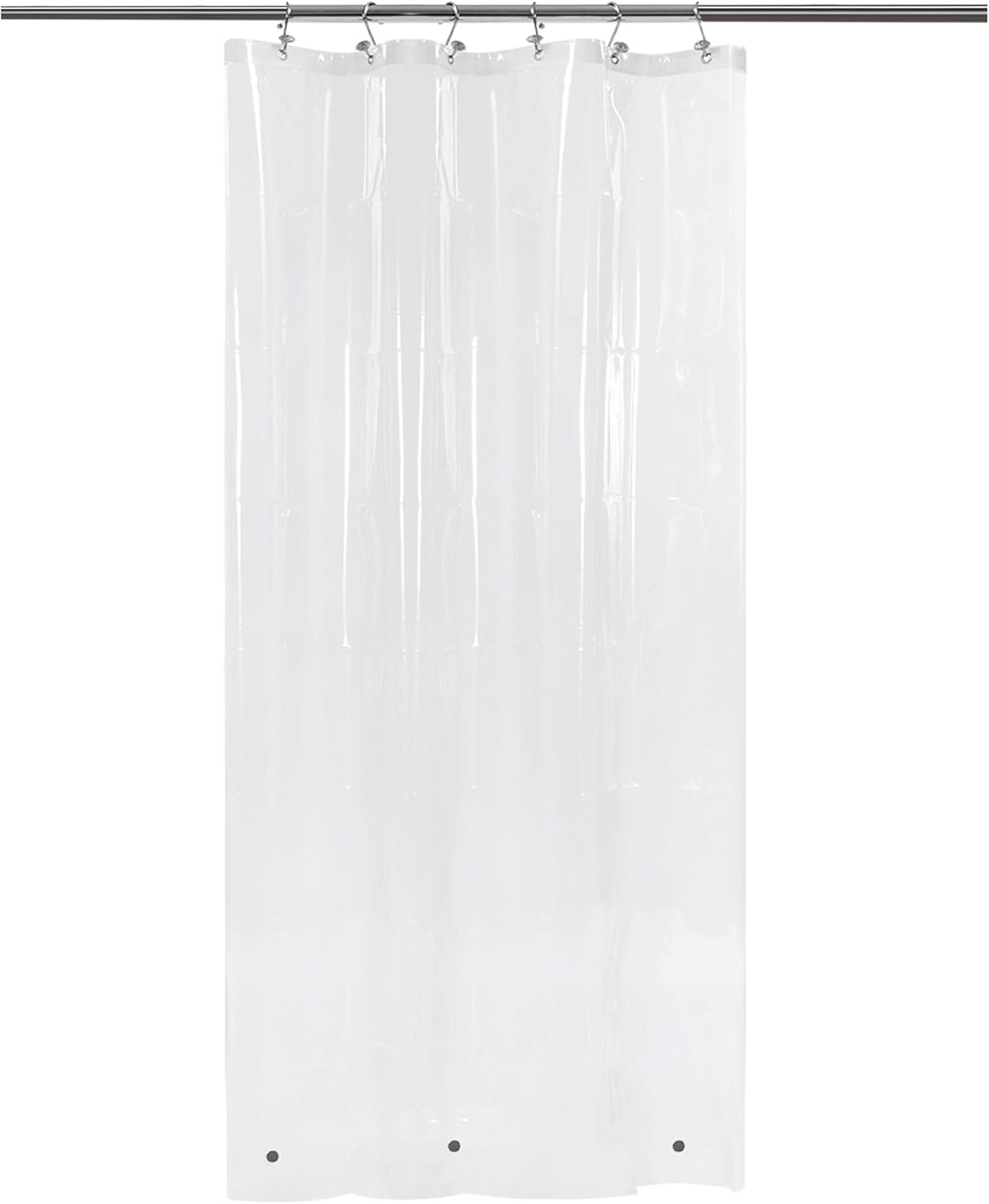 Narrow Shower Curtain Liner with 3 Waterproof PEVA Shower
