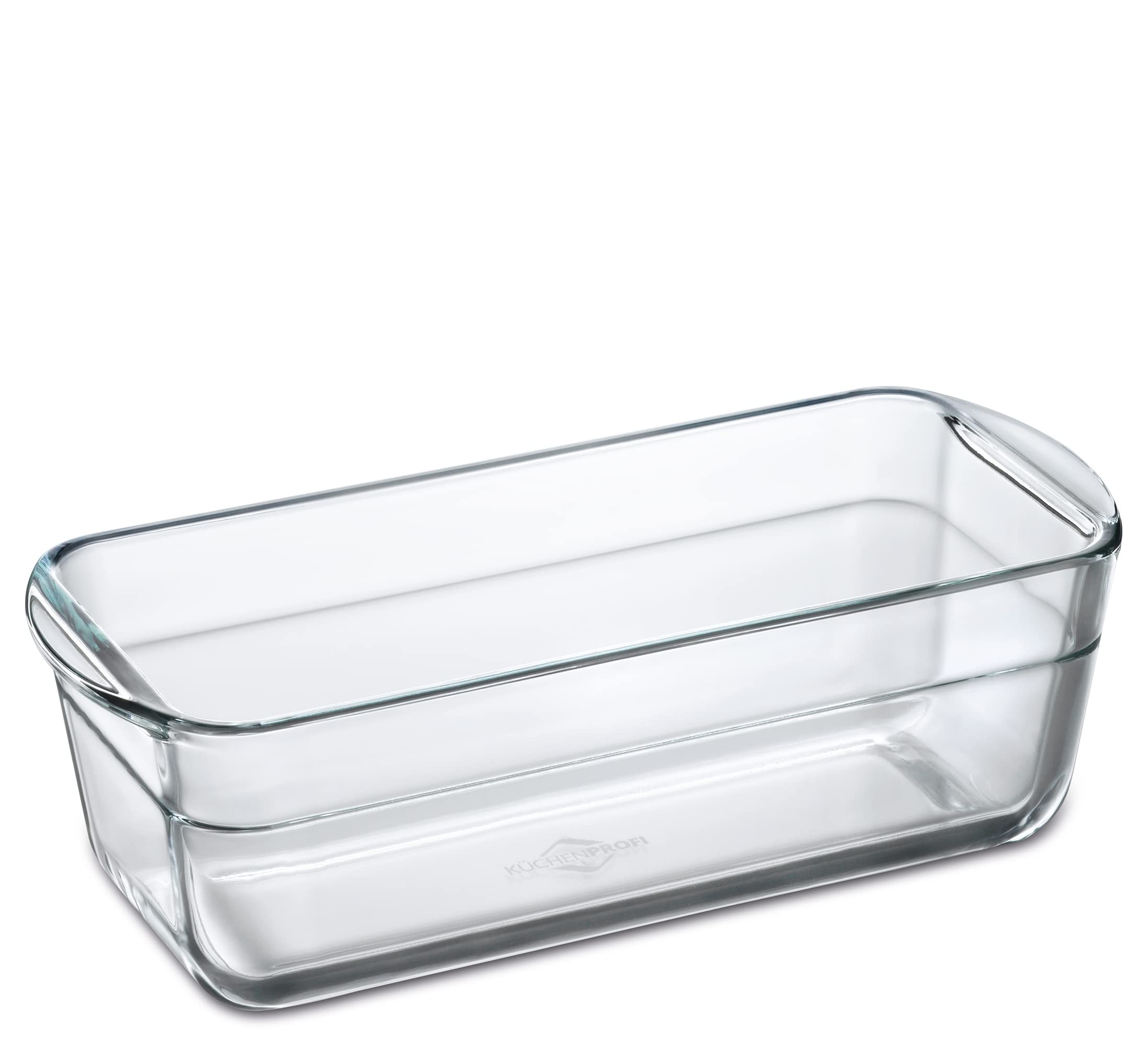 Küchenprofi Elsass Glass Loaf Tin, 28.5 x 11.5 x 8 cm, 1.5 Litre, Bread Baking Tin, Cake Tin, Freezer, Oven, Dishwasher and Microwave Safe, Baking Mould for Bread and Cake
