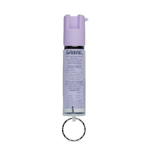 SABRE Protector 22-Gram Dog & Coyote Spray with Key Ring, 13 Second Total Spray Time, 3.5-Meter Range, Humane Dog Attack Deterrent, Maximum Strength Allowed By Health Canada