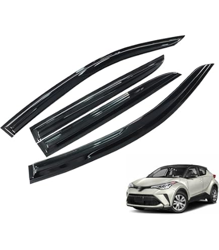 Matte Black Side Window Louvers For Toyota C-HR 2016-2021 - 2PC Set