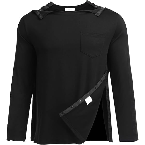 Deyeek Unisex Snap Tearaway Post Shoulder Surgery Recovery Shirts After - View #8