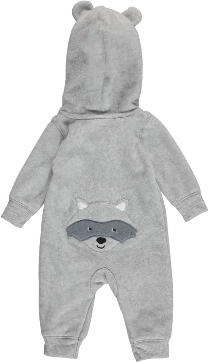 carter's bear fleece jumpsuit