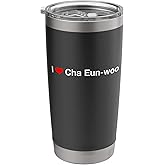 I Heart Cha Eun-woo Stainless Steel Insulated Tumbler