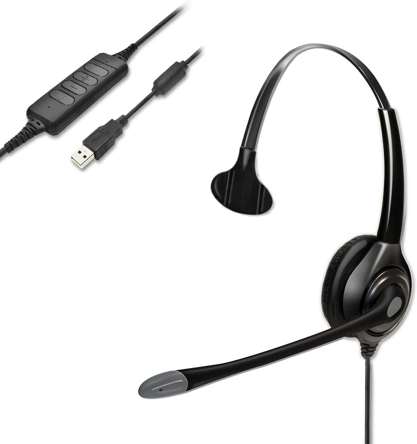 USB Headset with Microphone Computer Headset with Noise