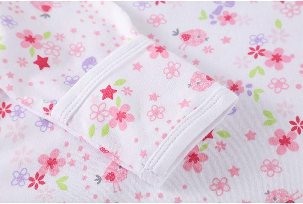 Marquebaby Baby Sleep Gown - Organic Cotton Lightweight 0-18 Months Sleeper for Easier Diaper Changing with Mitten Cuffs: Clothing
