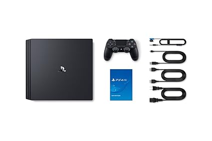 Amazon Com Playstation 4 Pro Console 3 Items Bundle Ps4 Pro 1tb Console Extra Ps4 Dualshock 4 Wireless Controller Wave Blue With Mytrix Wall Charger Video Games