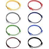 VU100 Friendship Braided Woven Bracelets Gifts for Women Men Best Friends Handmade String Rope Boho Relationship Bracelets Birthday Gifts (8 PCS)