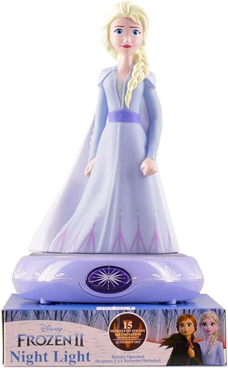 disney frozen 2 elsa princess night light led lamp for kids room