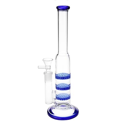 Stoner Baba 16 inch Glass Bong - Triple Disk Percolators Bong