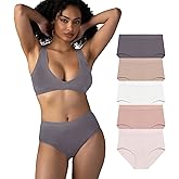 Attributes Womens Seamless Briefs, Ropa Sin Costuras Para Mujeres, 5 Pack, Breathable, Moisture Wicking