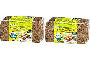Mestemacher Whole Grain Bread (Organic Whole Rye, 17.6 oz, pack of 2)