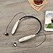 Bluetooth Headset, Sweatproof Sport Earphones 14 Hours Working Time, V4.1 Wireless Magnetic Neckband Headphones for Running Driving, Noise Cancelling Earbuds w/Mic (black)
