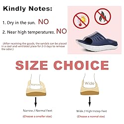 KuaiLu Mens Recovery Sandals Sport Comfort