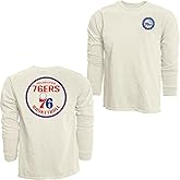 Blue 84 NBA Unisex-Adult NBA Officially Licensed Long Sleeve T-Shirt Ringspun Front/Back Ivory