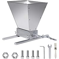 Manual Adjustable Barley Grinder, 2 Roller Malt Crusher Barley Crusher Grain Mill with Cleaning brush Use for Beer…