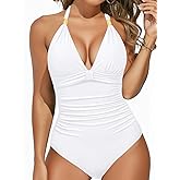 Aqua Eve Tummy Control Swimsuits for Women One Piece Bathing Suit Push Up Slimming Swimwear