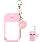 Hand Sanitizer Spray Case with Keychain, Protective Silicone Holder Compatible with Touchland Power Mist & Glow Mist 1 fl oz