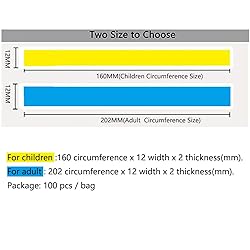 100pcs/set Plain Silicone Wristbands Blank Rubber