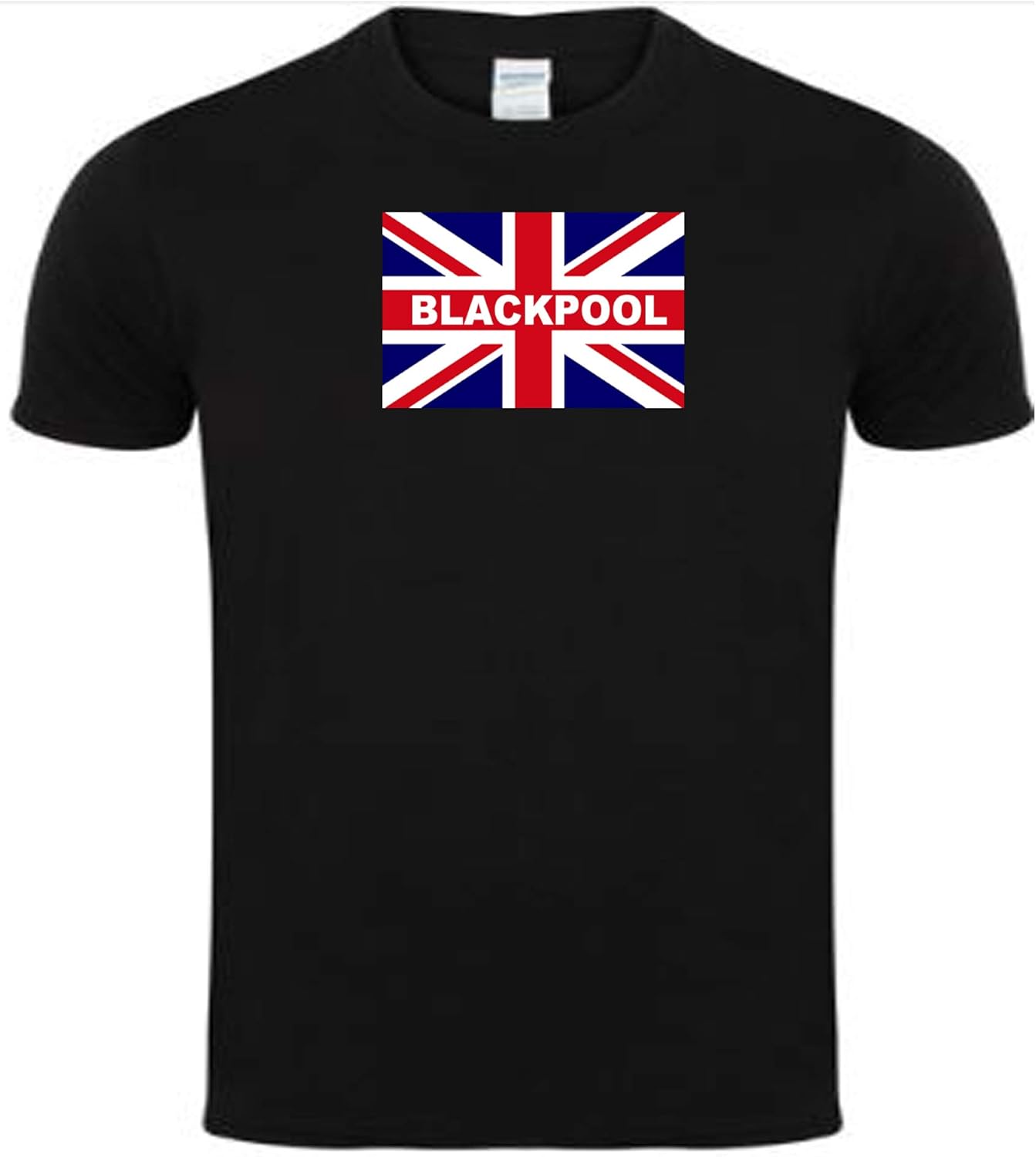 veedub clothing Blackpool Football t Shirt on Union Jack Amazon.co.uk