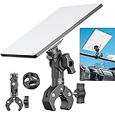 Starlink Mini Mount 2026/2025, Pole Clamp for RV, Yacht, Camper, Van, Boat | Adjustable Angle, 3-Minute Installation, Universal Starlink Mini Clamp Mount Includes Aluminum Pipe Adapter for Outdoors