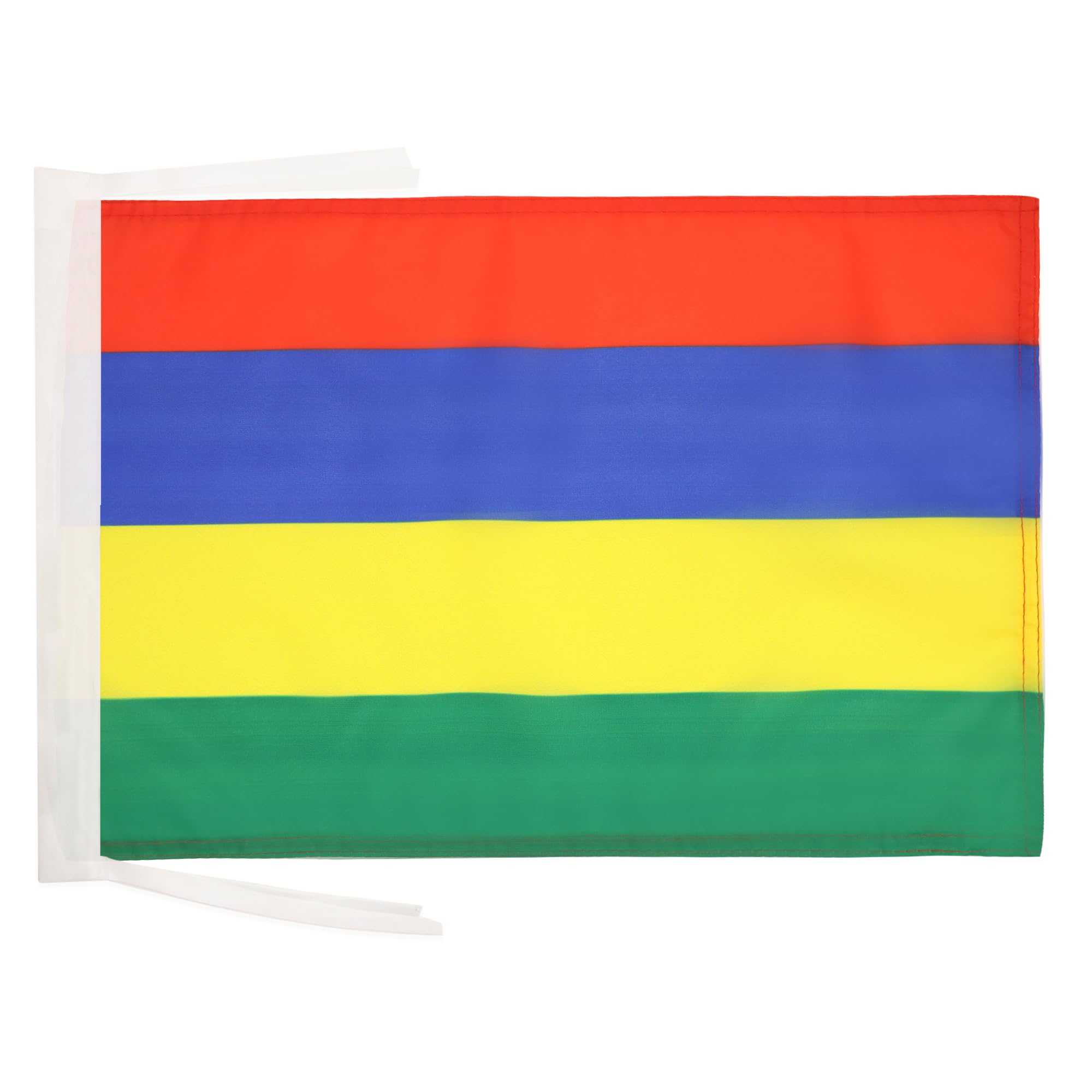 AZ FLAG - Mauritius Flag - 18'' x 12'' - 100% Polyester Mauritian Small Banner with Two Cords - Fade Resistant - Vivid Colors - 18x12 in - 45x30 Cm