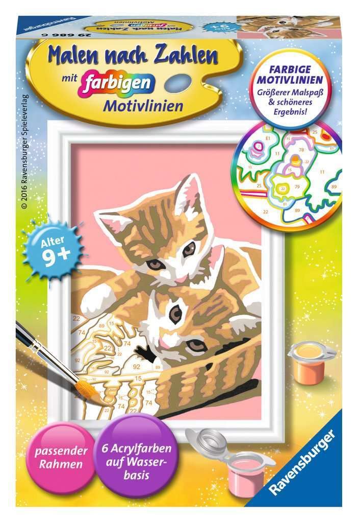 Ravensburger 296866 "Kittens Painting By Numbers Set