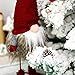 ITOMTE Handmade Swedish Tomte, Santa - Standing Figurines Plush Gnome with Spring - Home Christmas Ornaments Gifts Christmas Decoration Table Decor - Red