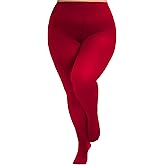 Viozocy Plus Size Tights for Women, Run-Resistant High Waist Oversize Pantyhose, Semi Opaque Nylon Tights 1X, 2X, 3X, 4X