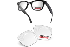 iLikeo PRO+ Polycarbonate Replacement Lens Compatible with Ray-Ban Meta Wayfarer RW4006 50mm AI Glasses, Blue Light Blocking