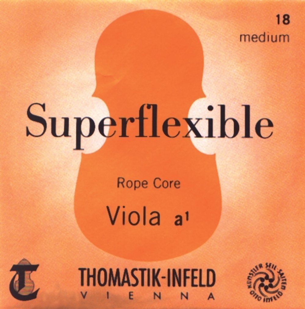 Thomastik single string for viola 4/4 Superflexible - G string steel cable core, silver wound, soft