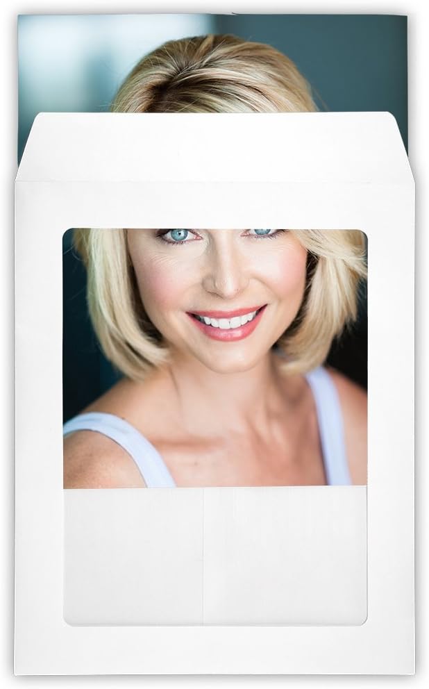 9 x 12 Full-Face Window Envelopes in 28 lb. Bright White for Mailing a Business Letter, Catalog, Financial Document, Magazine, Pamphlet, 50 Pack (White) : Office Products