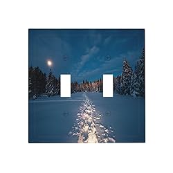 Wpshijia Light Switch Cover Wilderness Snow Cedar