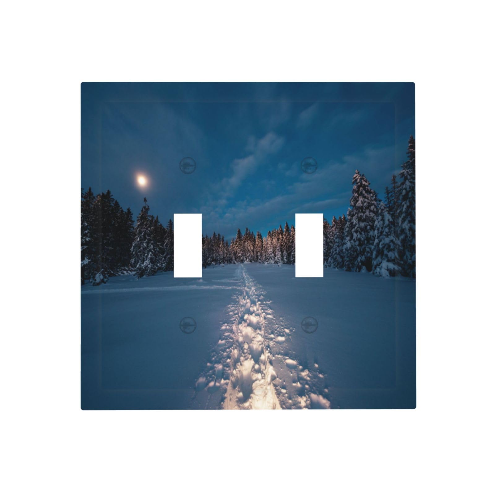 Wpshijia Light Switch Cover Wilderness Snow Cedar
