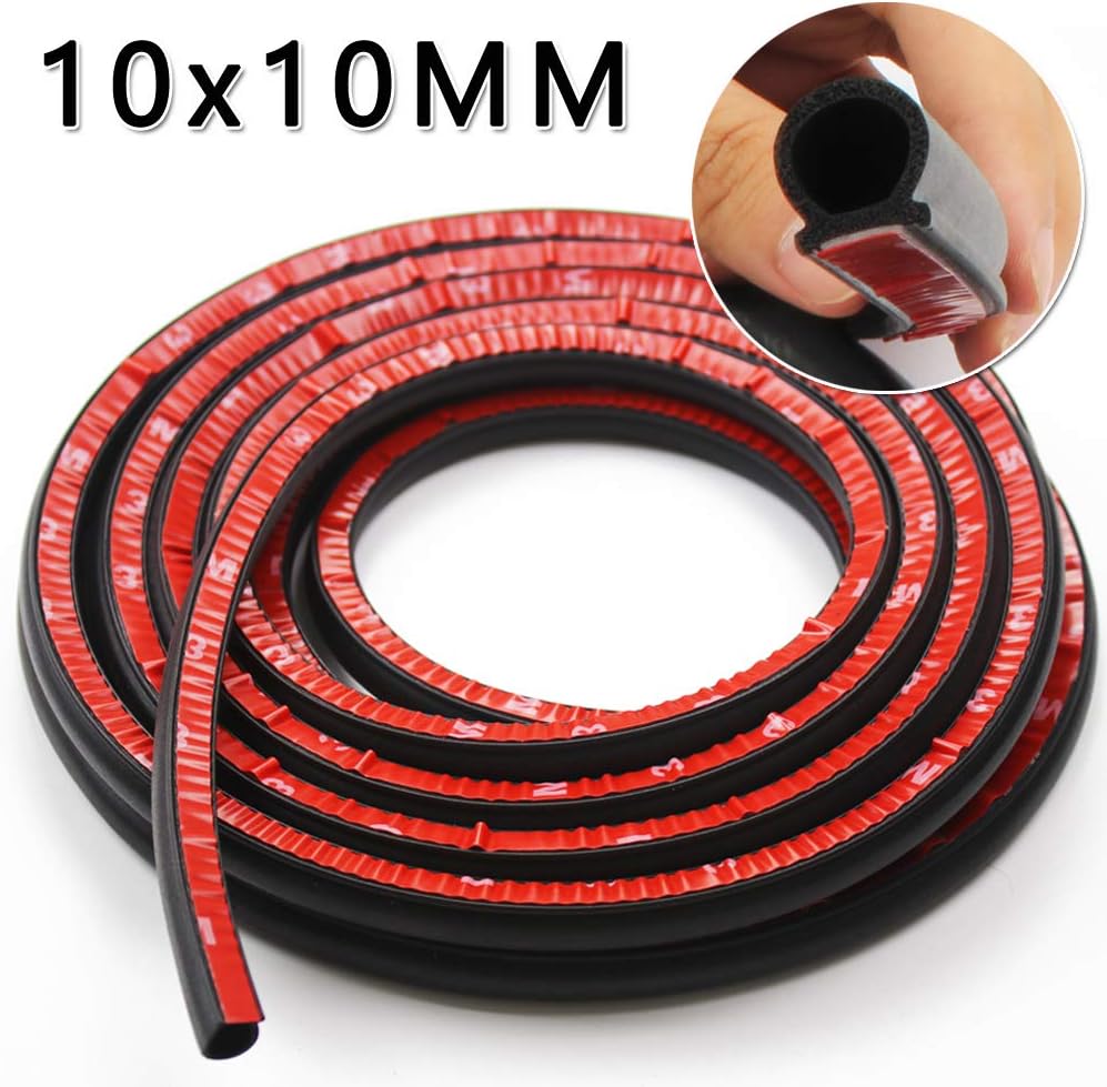 Protection De Bord De Portière Auto En Caoutchouc - 4,5 M - Forme En U - Pour Éviter Les Rayures (Épaisseur 2 Mm, Hauteur 10 Mm)