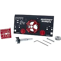 Milescraft 1342 Euro Hinge Jig – Concealed Hinge Jig, Drilling Guide, Drill Jig for Framed and Frameless Cabinets. Metal Dril
