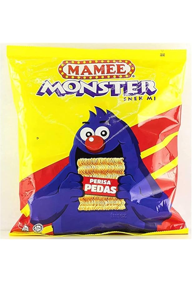 Amazon.com : Mamee Monster Snack Noodles 8 Packs x 25g (Spicy