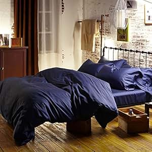 Amazon.com: Newrara Luxury Linen Cotton Satin Solid Color