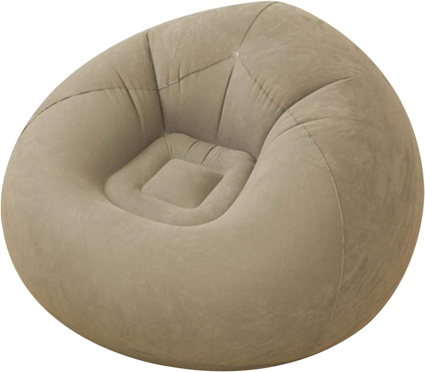 POHOVE Pouf gonflable, pliable et gonflable, doux et lavable, sans