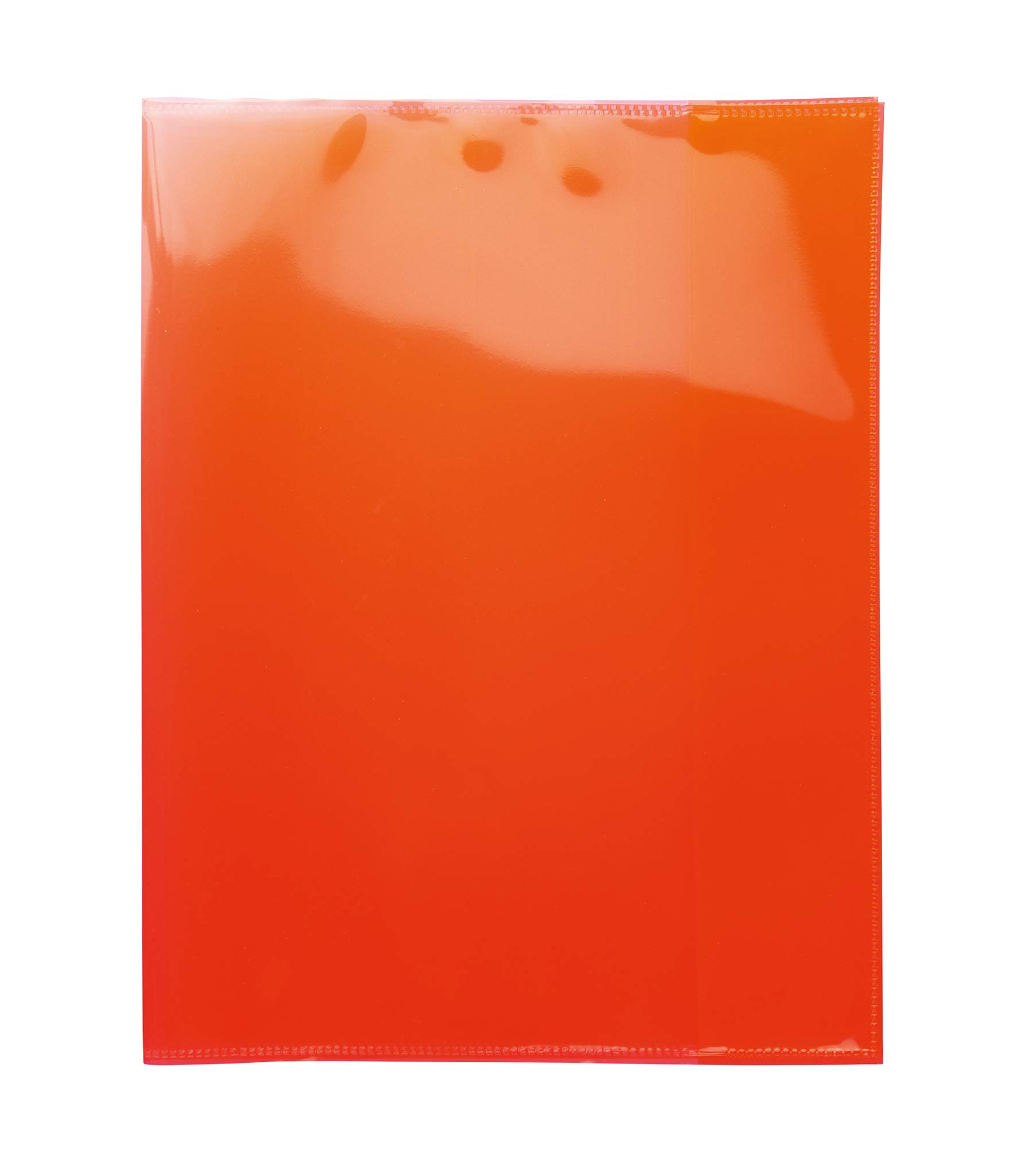 HERMA 19626 Quart Exercise Book Covers Made of Strong Polypropylene Film Easy to Clean Extra Thick Transparent Red for School Notebooks (Pack of 10)