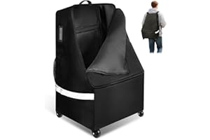 FRTUI Upgrade Car Seat Travel Bag for Airplane With Wheels, Carseat Travel Bag for Airplane, Car Seat Travel Bag With Wheels, Wheeled CarSeat Travel Bag For Graco for Heavy-Duty Protection for Air Travel