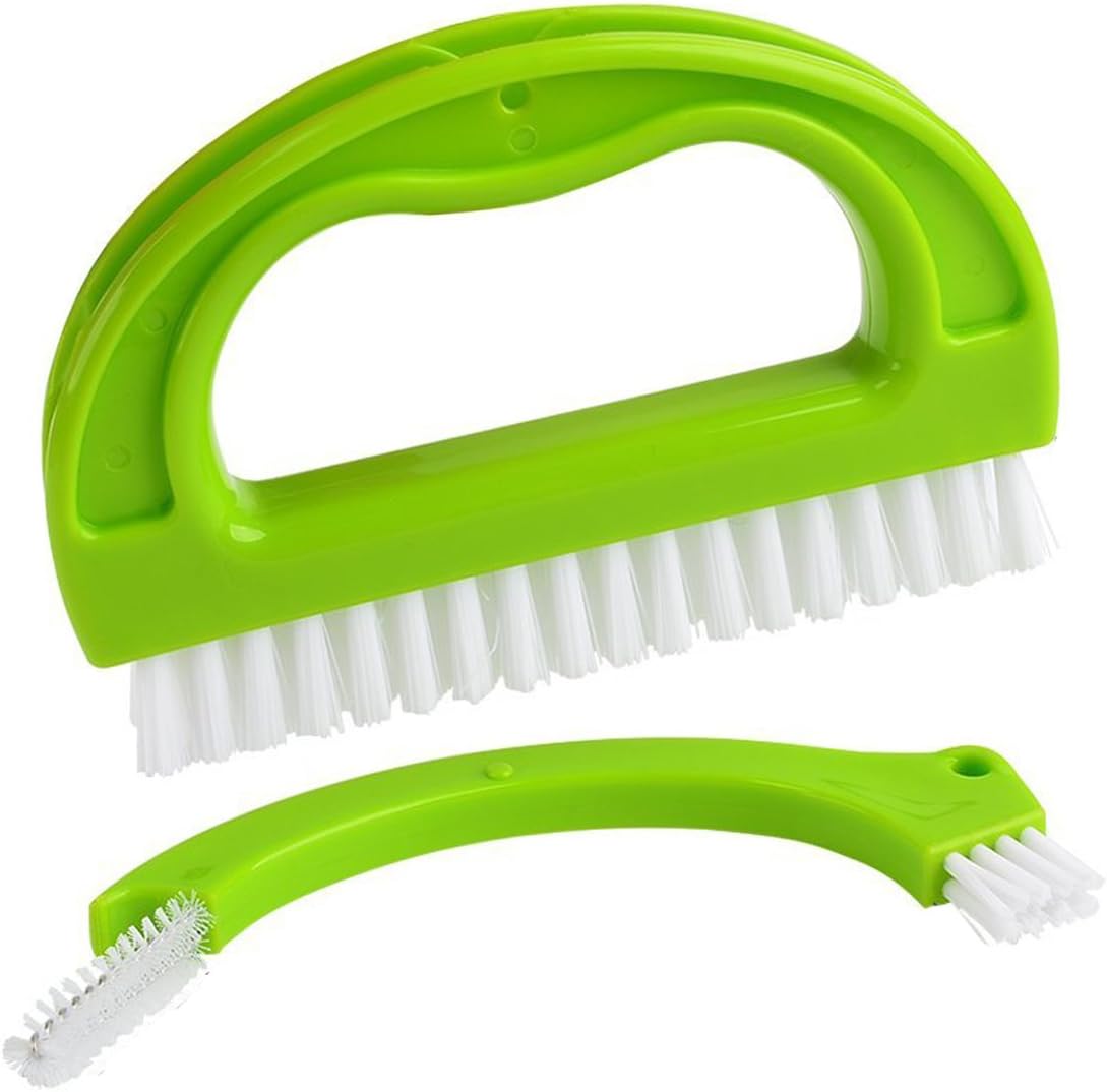 YiCoo Tile Joint Brush 2 in 1 Kitchen Bathroom Grout Mould Cleaning Brush Green