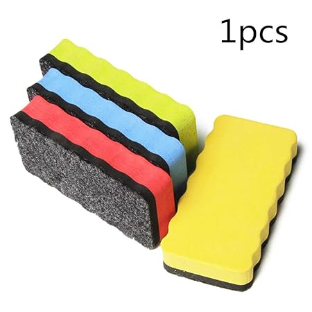 1 Stück Magnetisch Whiteboard Trocken Wischen Reiniger Radiergummi Büro Vorräte Marker Pen Abwischen Duster Farbe Zufällig vo