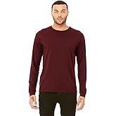 Bella + Canvas Unisex Jersey Long-Sleeve T-Shirt S HEATHER CARDINAL