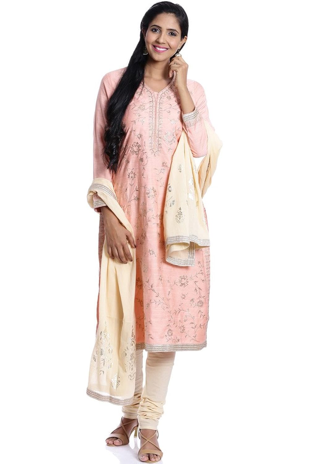 biba women's straight salwar suit