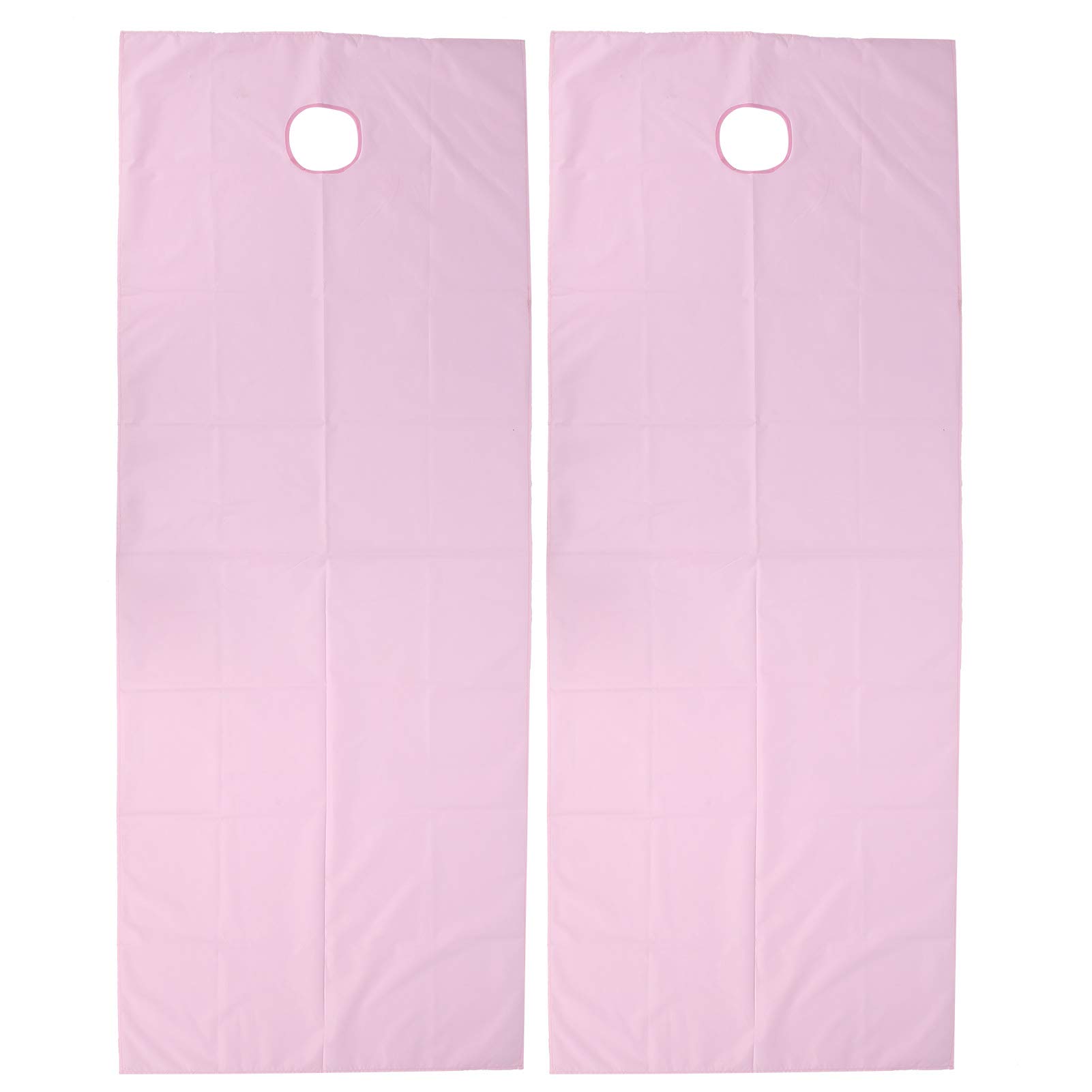 2pcs Beauty Salon Bed Sheets, Breathable Oil Resistant Waterproof SPA Massage Table Cover with a Hole, Beauty Salon Bed Sheets for Sauna Hotel Massage(Pink)