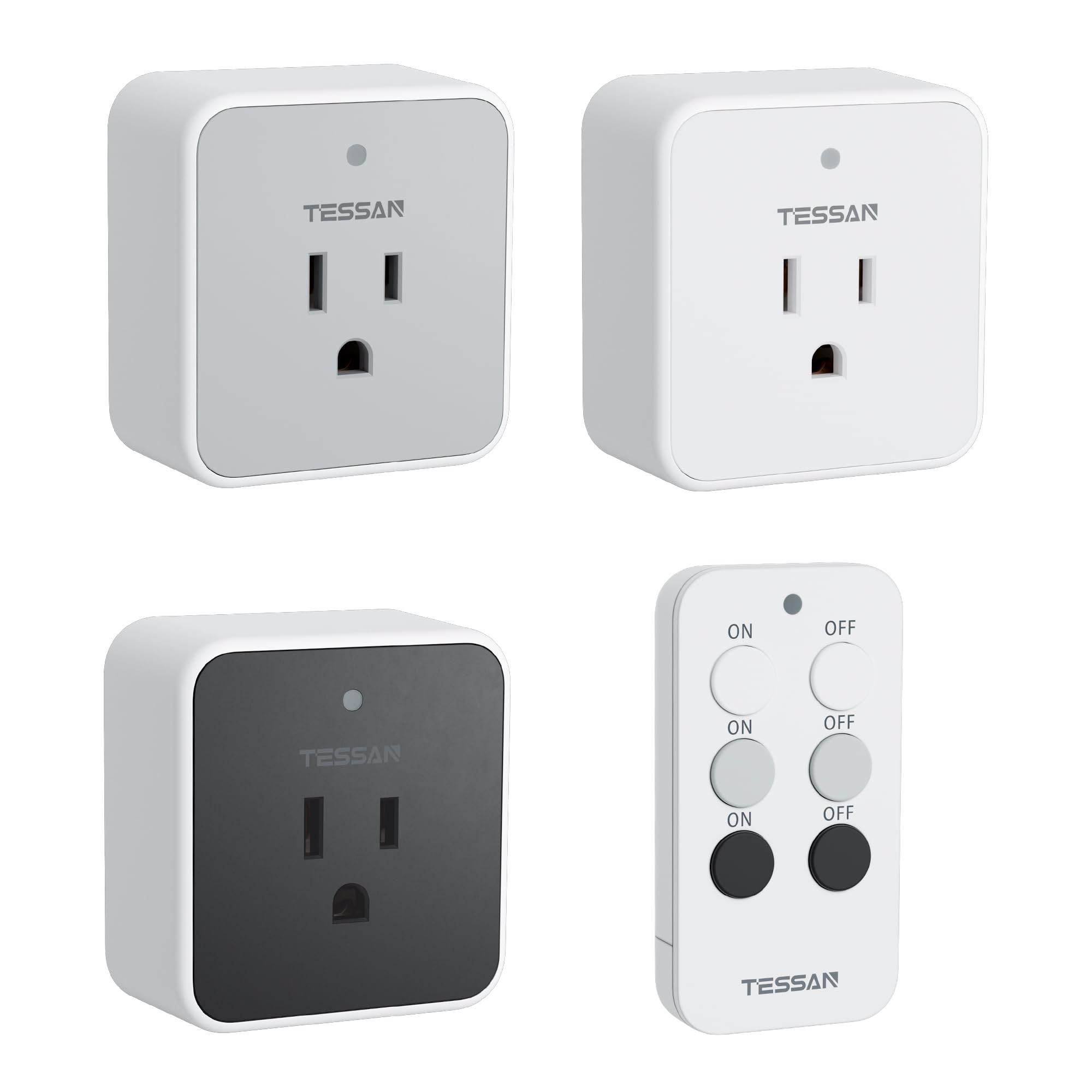 Photo 1 of ***MISSING CONTROL REMOTE*****Remote Control Outlet, TESSAN 3 Pack Wireless Remote Light Switch, On Off Switch Plug for Lights, Lamps, Fans, Household Appliances, 100ft RF Range, 15A/1875W(3 Outlet)